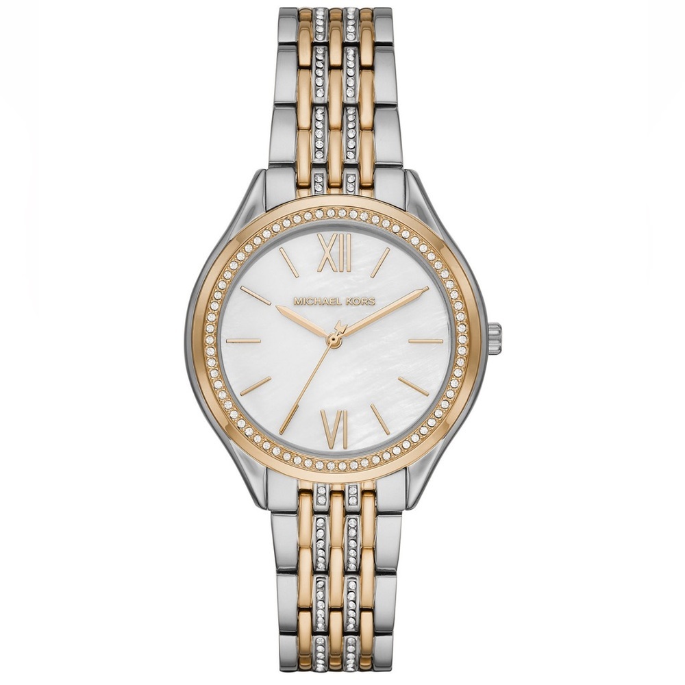 Michael Kors Two-Tone Gold and Silver Crystal Accent Women's Watch